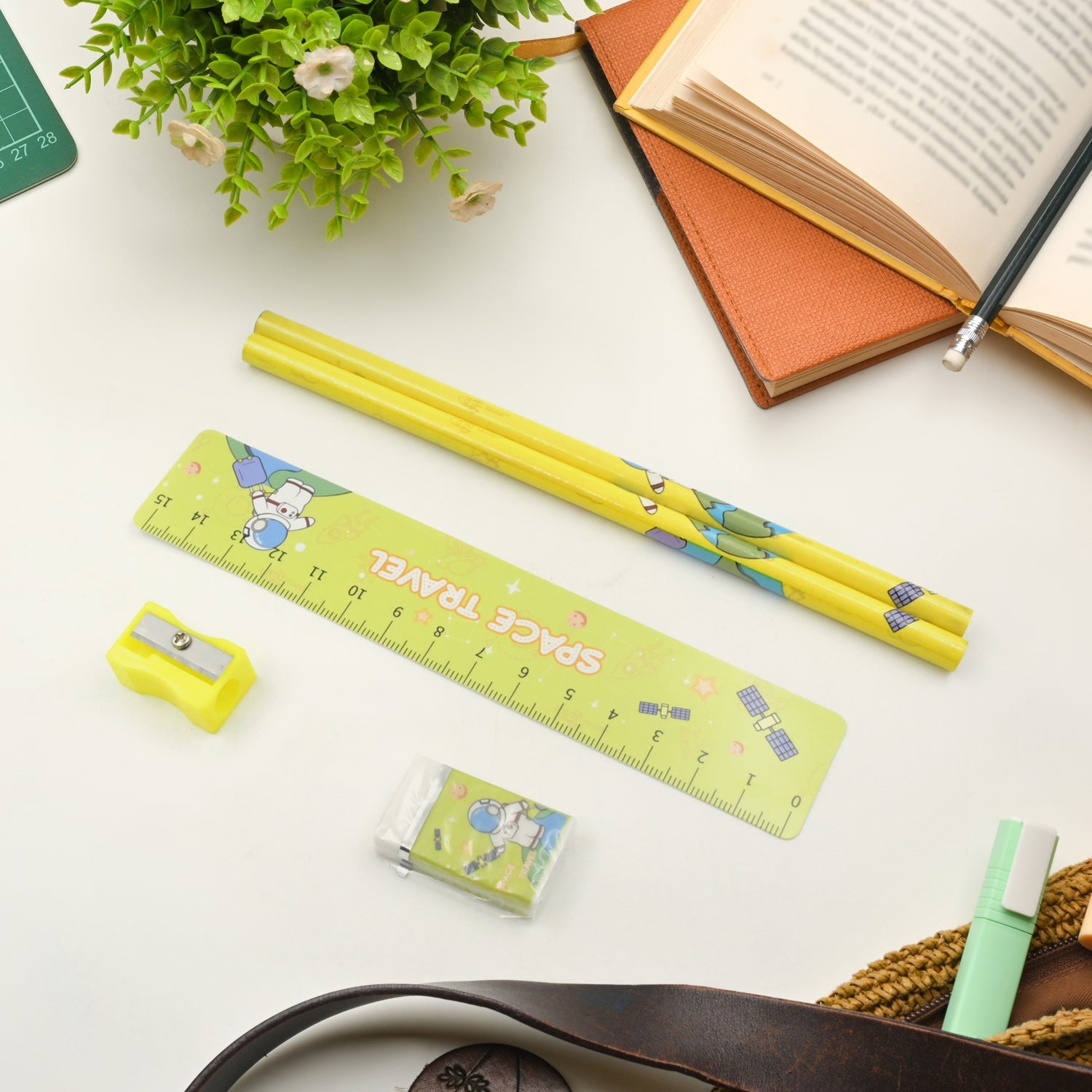 4560 Wooden Pencil Set, Stationary Set 5 in 1 Items Educational Item for School Going Kids, Stationary Set for Girls Boys/Stationary for School/Gift Pack for Girls Kids/Birthday Gift Kids (5 Pc Set 4560 Wooden Pencil Set, Stationary Set 5 in 1 Items Educational Item for School Going Kids, Stationary Set for Girls Boys/Stationary for School/Gift Pack for Girls Kids/Birthday Gift Kids (5 Pc Set